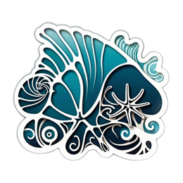 ocean shells SVG PNG design