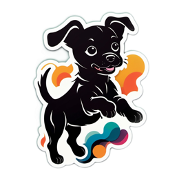 playful dog SVG PNG design