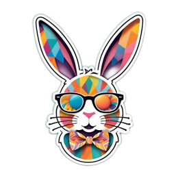 fashion bunny SVG PNG design with clean design elements