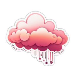 sticker cloud SVG PNG design