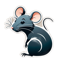 mice sticker SVG PNG design with clean design elements