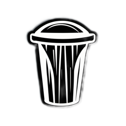 trash can SVG PNG design with clean design elements