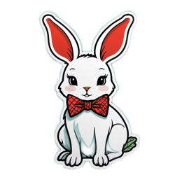 bunny bowtie SVG PNG design