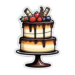 cake chocolate fruit SVG PNG design