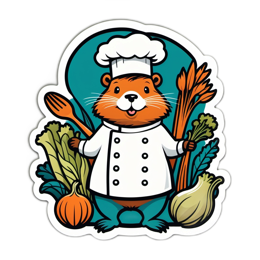 animals cooking SVG PNG design with clean design elements
