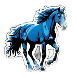 horse SVG PNG design with clean design elements