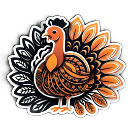 autumn peacock SVG PNG design with clean design elements