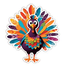 festive turkey SVG PNG design