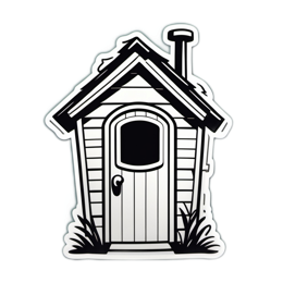 house cabin SVG PNG design with clean design elements