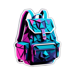 bag geometric SVG PNG design with clean design elements