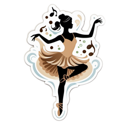 ballet music dance SVG PNG design
