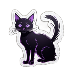 pets blackcat SVG PNG design with clean design elements