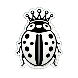artistic ladybug SVG PNG design with clean design elements