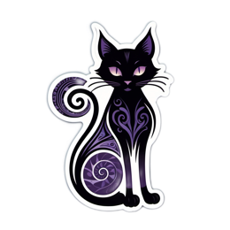 blackcat SVG PNG design with clean design elements