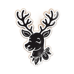 reindeer sticker SVG PNG design with clean design elements