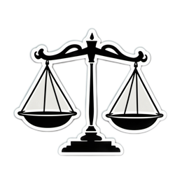 justice symbol scale SVG PNG design with clean design elements