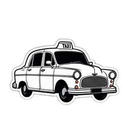 taxi SVG PNG design with clean design elements