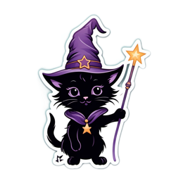 fantasy wizard cat SVG PNG design
