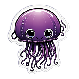fantasy jellyfish SVG PNG design with clean design elements