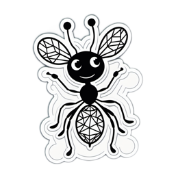 sticker ant SVG PNG design with clean design elements