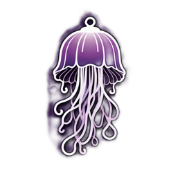 jellyfish colorful SVG PNG design with clean design elements