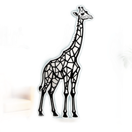 giraffe wall SVG PNG design with clean design elements