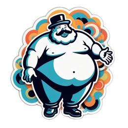 sticker cartoon character SVG PNG design