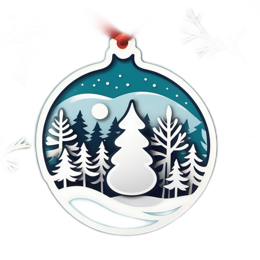 christmas ornament winter SVG PNG design