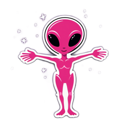 unicorn alien SVG PNG design with clean design elements
