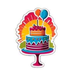 cake balloons SVG PNG design