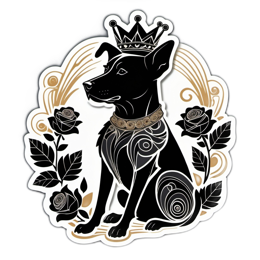 home decor SVG PNG design with black floral elements