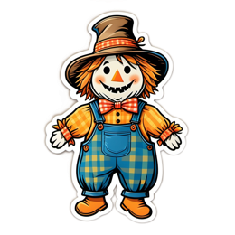 halloween scarecrow SVG PNG design with clean design elements