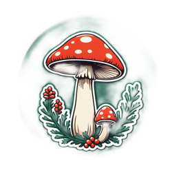 fungi illustration SVG PNG design with clean design elements