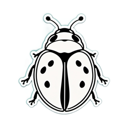 insect blackwhite SVG PNG design with clean design elements