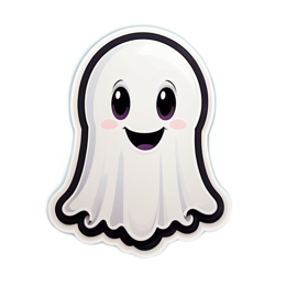 cartoon ghost smile SVG PNG design