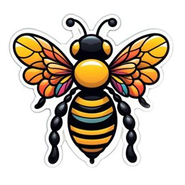 decoration bee SVG PNG design with clean design elements