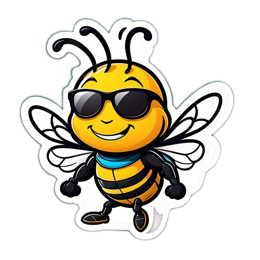 bee cartoons SVG PNG design