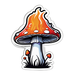 fungus colorful SVG PNG design with clean design elements