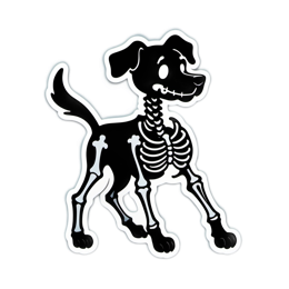unicorn skeleton dog SVG PNG design
