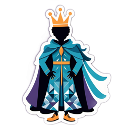 character royalty SVG PNG design with clean design elements