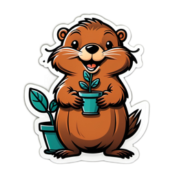 garden cartoon SVG PNG design with clean design elements