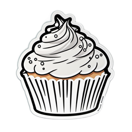 cupcake frosting SVG PNG design with clean design elements