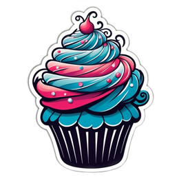 cupcake swirled SVG PNG design