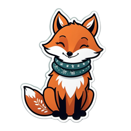 friendly cartoon fox SVG PNG design
