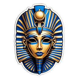 pharaoh sticker SVG PNG design with clean design elements