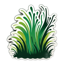 grass green SVG PNG design with clean design elements