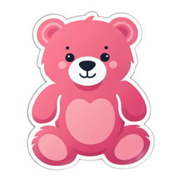 teddy bear cute SVG PNG design with clean design elements