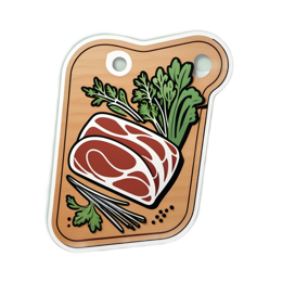 meat cilantro SVG PNG design with clean design elements