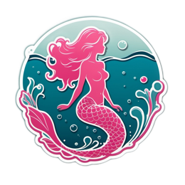 mermaid aquatic SVG PNG design with clean design elements