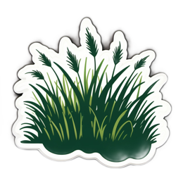 grass vegetation SVG PNG design with clean design elements